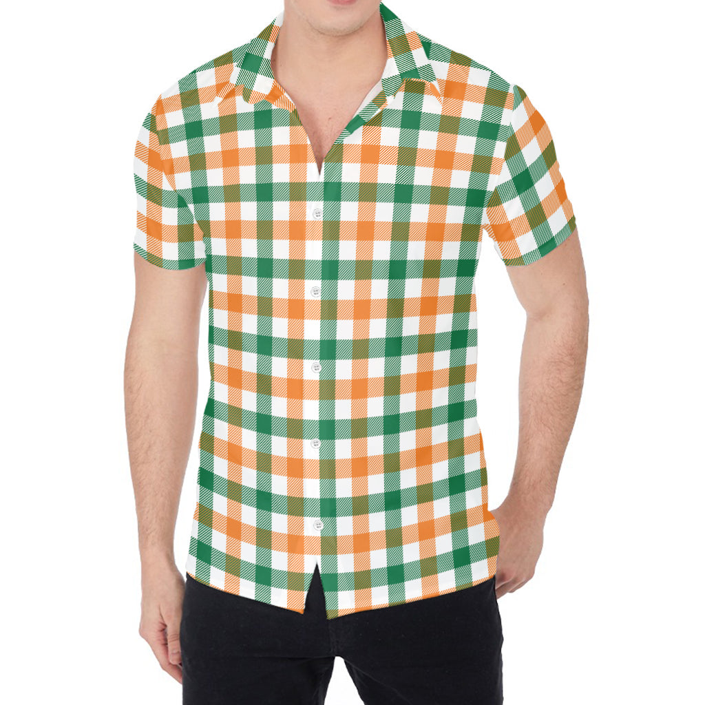 Irish Plaid St. Patrick's Day Print Men's Shirt