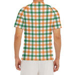 Irish Plaid St. Patrick's Day Print Men's Short Sleeve Rash Guard