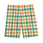 Irish Plaid St. Patrick's Day Print Men's Sports Shorts