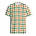 Irish Plaid St. Patrick's Day Print Men's Athletic T-Shirt