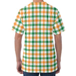 Irish Plaid St. Patrick's Day Print Men's Velvet T-Shirt