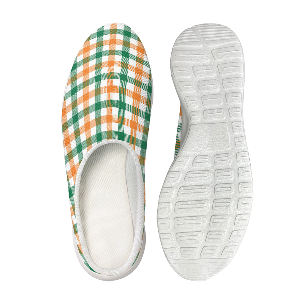 Irish Plaid St. Patrick's Day Print Mesh Casual Shoes