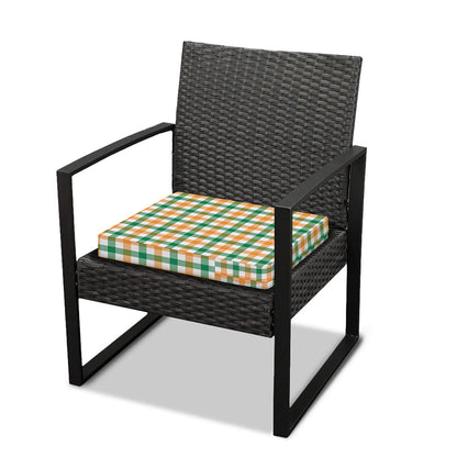 Irish Plaid St. Patrick's Day Print Outdoor Seat Cushion Cover