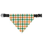 Irish Plaid St. Patrick's Day Print Over The Collar Dog Bandana
