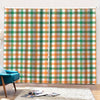 Irish Plaid St. Patrick's Day Print Pencil Pleat Curtains