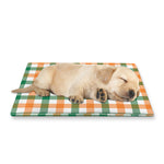 Irish Plaid St. Patrick's Day Print Pet Cooling Mat Cover