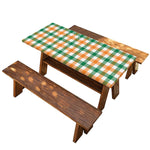 Irish Plaid St. Patrick's Day Print Picnic Table Cover