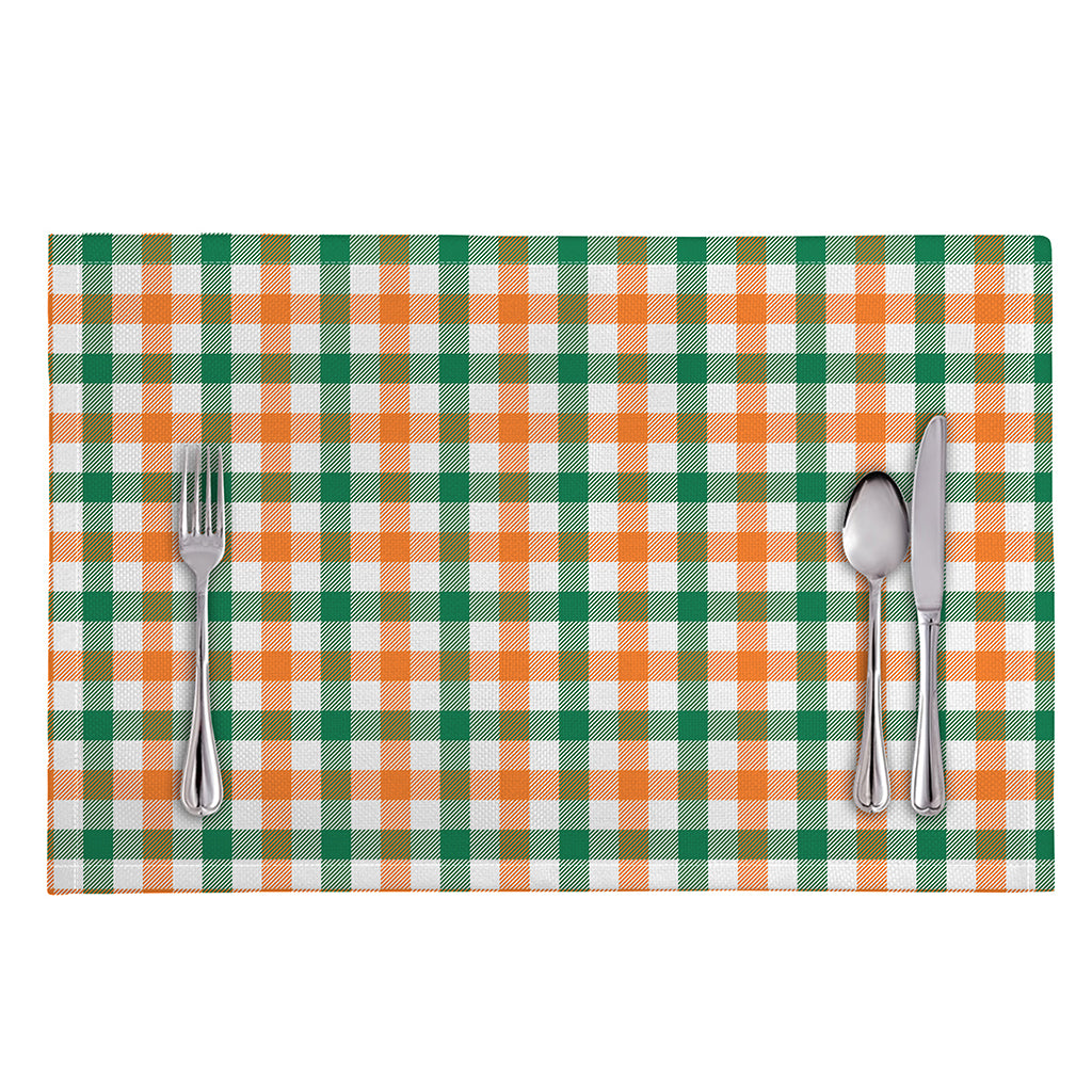 Irish Plaid St. Patrick's Day Print Placemat