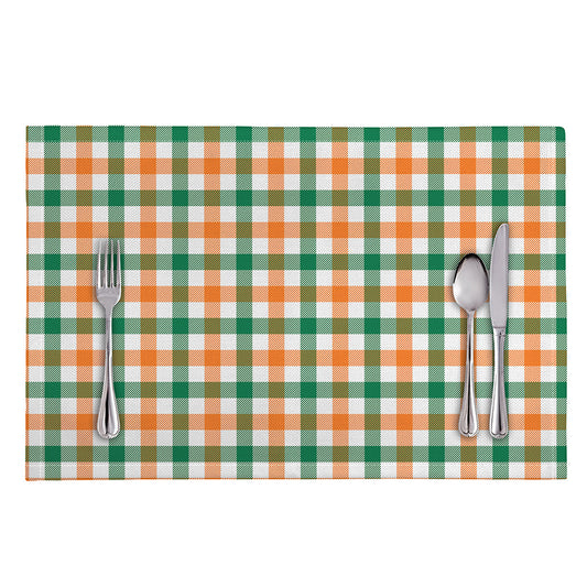 Irish Plaid St. Patrick's Day Print Placemat