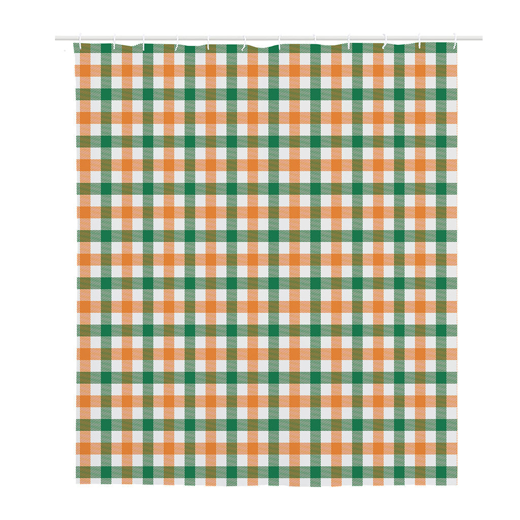 Irish Plaid St. Patrick's Day Print Polyester Shower Curtain