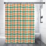 Irish Plaid St. Patrick's Day Print Premium Shower Curtain