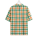 Irish Plaid St. Patrick's Day Print Rayon Hawaiian Shirt