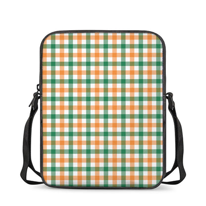 Irish Plaid St. Patrick's Day Print Rectangular Crossbody Bag
