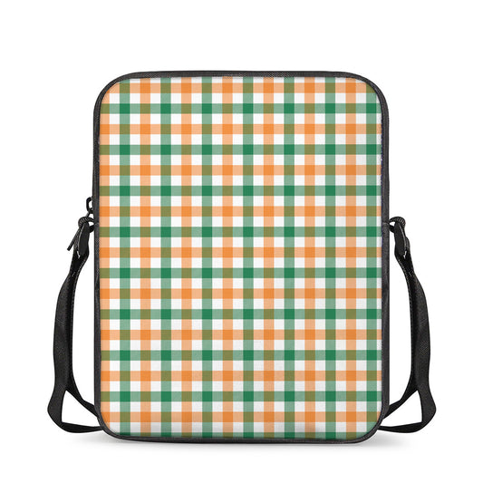 Irish Plaid St. Patrick's Day Print Rectangular Crossbody Bag