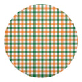 Irish Plaid St. Patrick's Day Print Round Blanket