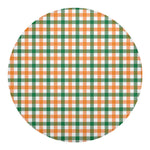 Irish Plaid St. Patrick's Day Print Round Blanket