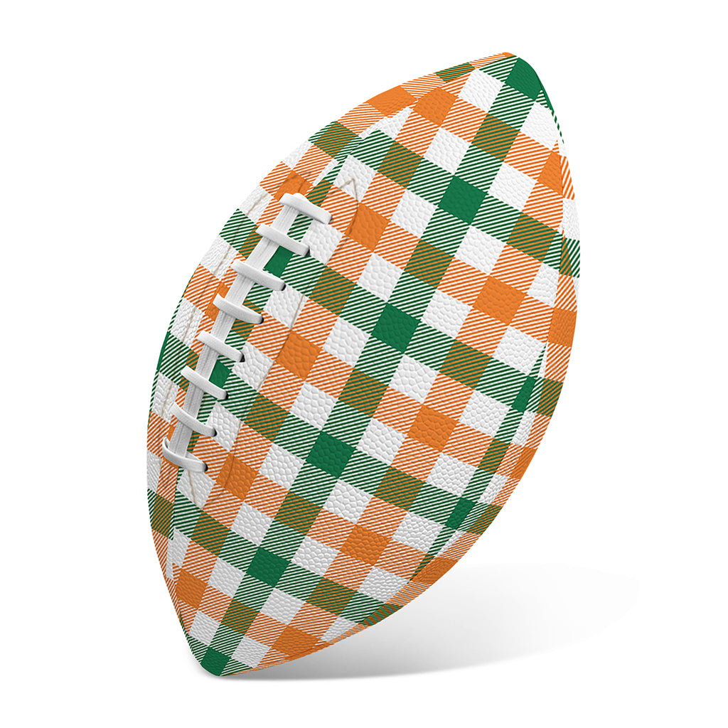 Irish Plaid St. Patrick's Day Print Rugby Ball