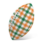 Irish Plaid St. Patrick's Day Print Rugby Ball