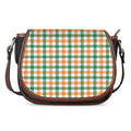 Irish Plaid St. Patrick's Day Print Saddle Bag