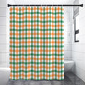 Irish Plaid St. Patrick's Day Print Shower Curtain
