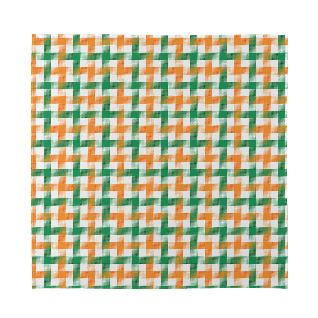 Irish Plaid St. Patrick's Day Print Silk Bandana