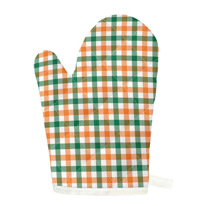 Irish Plaid St. Patrick's Day Print Single Oven Mitt