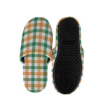 Irish Plaid St. Patrick's Day Print Slippers