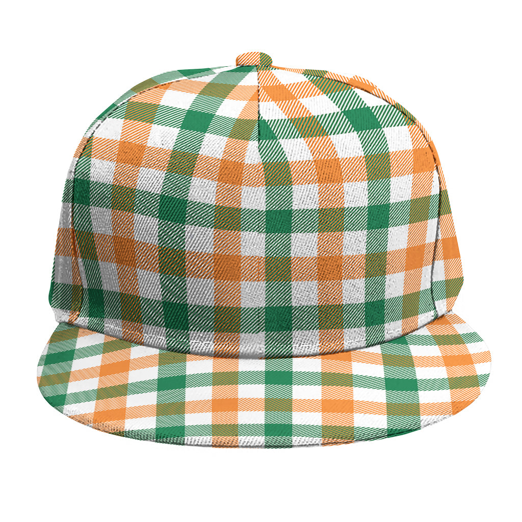Irish Plaid St. Patrick's Day Print Snapback Cap