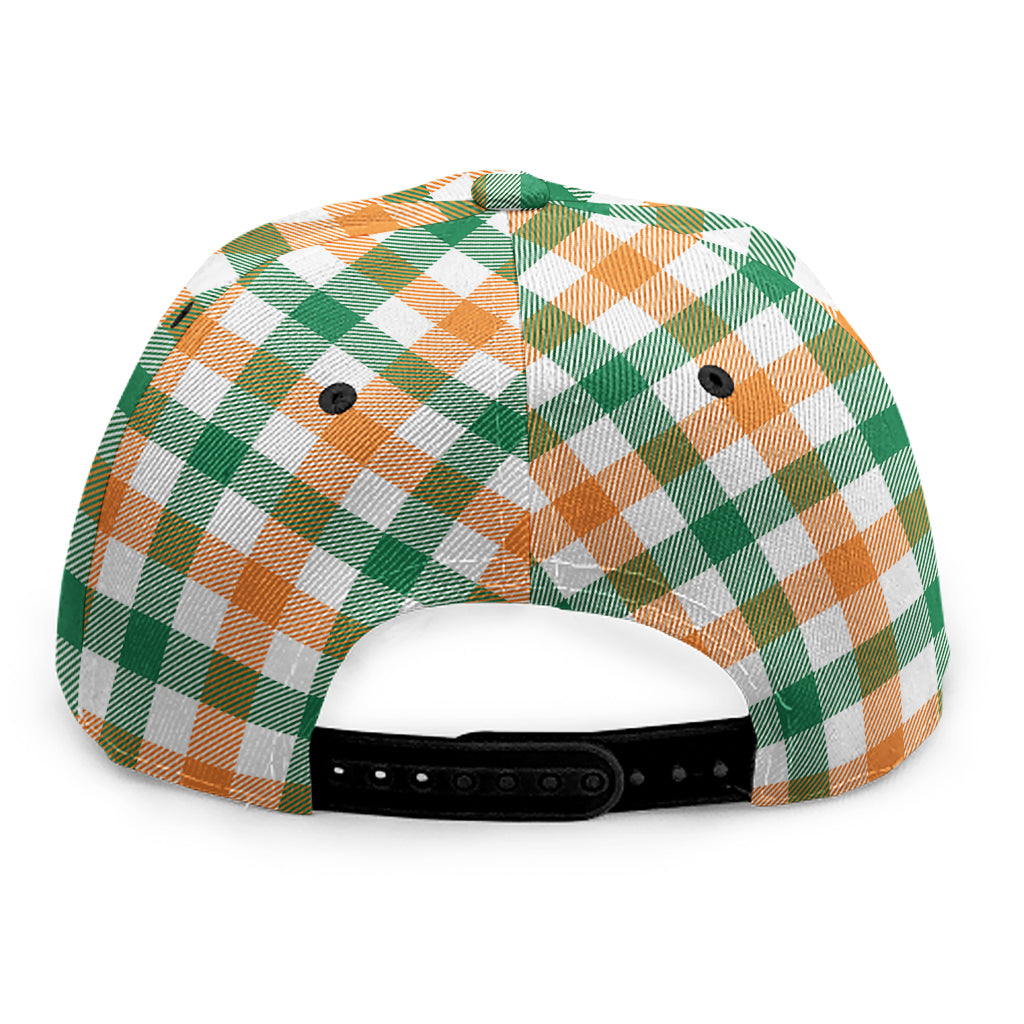 Irish Plaid St. Patrick's Day Print Snapback Cap