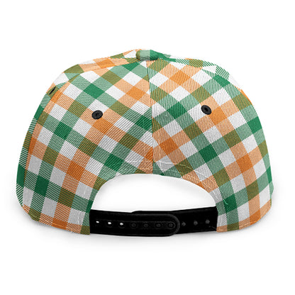 Irish Plaid St. Patrick's Day Print Snapback Cap
