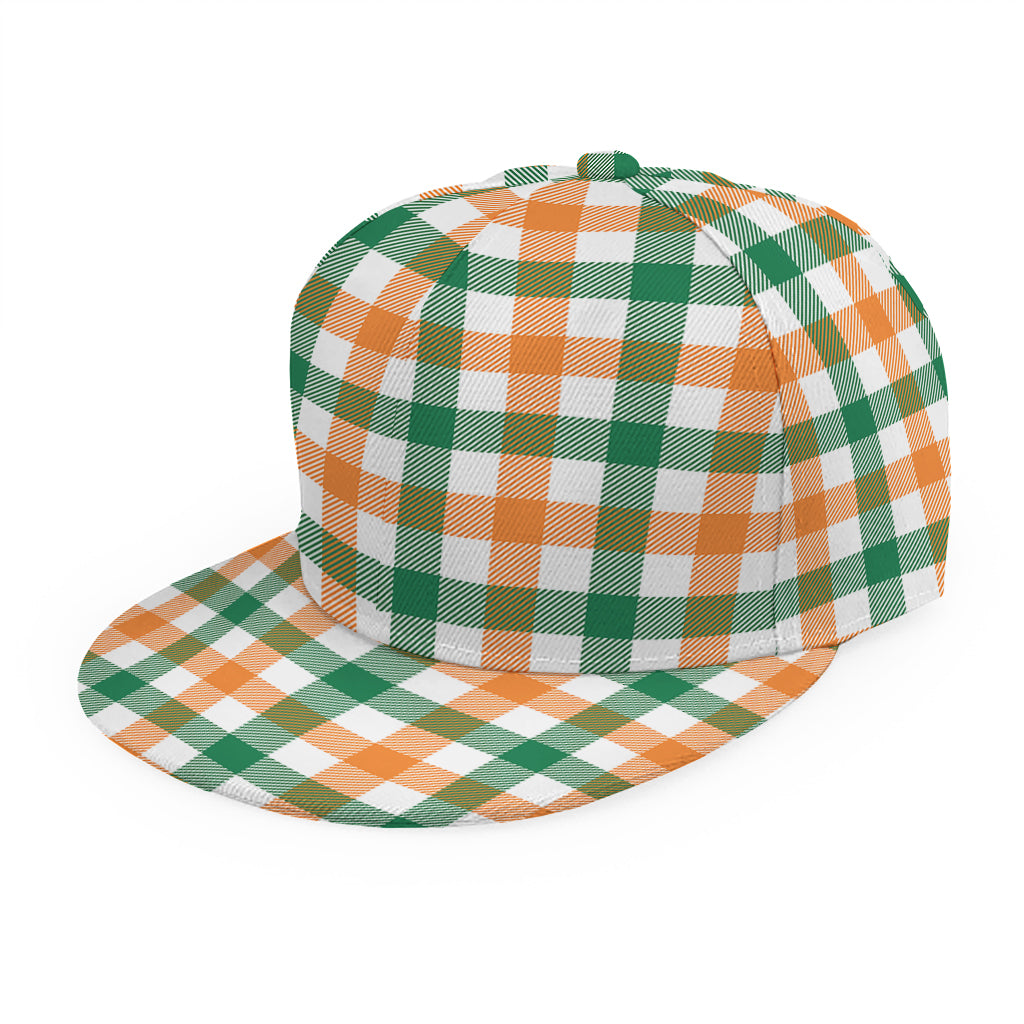 Irish Plaid St. Patrick's Day Print Snapback Cap