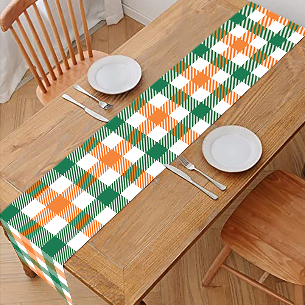 Irish Plaid St. Patrick's Day Print Table Runner