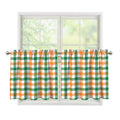Irish Plaid St. Patrick's Day Print Tier Curtains