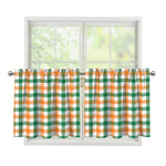 Irish Plaid St. Patrick's Day Print Tier Curtains