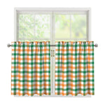 Irish Plaid St. Patrick's Day Print Tier Curtains
