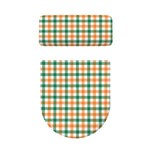 Irish Plaid St. Patrick's Day Print Toilet Lid And Tank Cover Set