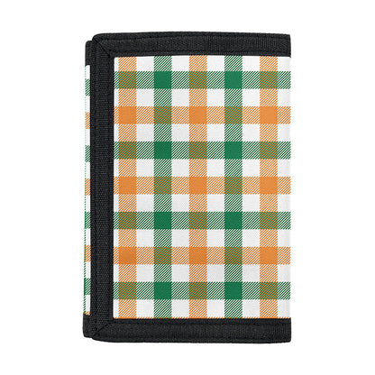 Irish Plaid St. Patrick's Day Print Trifold Wallet
