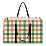 Irish Plaid St. Patrick's Day Print Utility Tote Bag