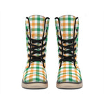Irish Plaid St. Patrick's Day Print Winter Boots