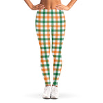 Irish Plaid St. Patrick's Day Print Women's Leggings