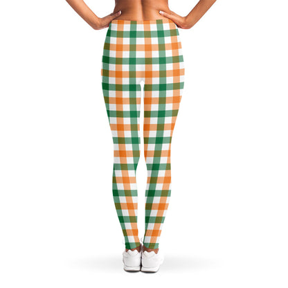 Irish Plaid St. Patrick's Day Print Women's Leggings