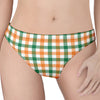 Irish Plaid St. Patrick's Day Print Women's Thong