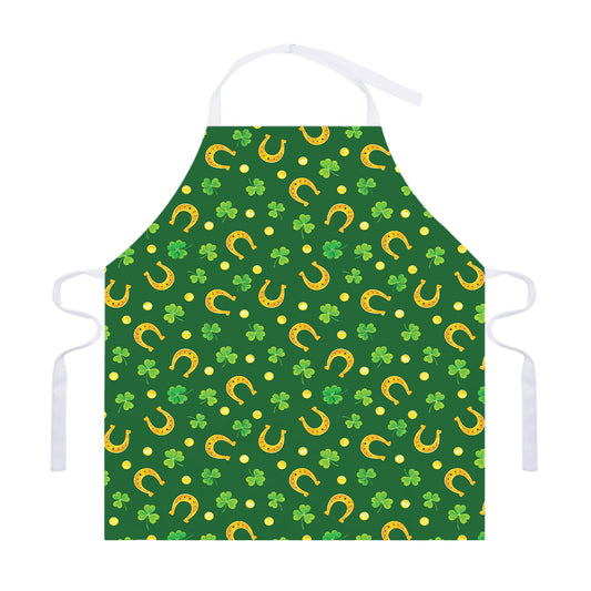 Irish Saint Patrick's Day Pattern Print Adjustable Apron