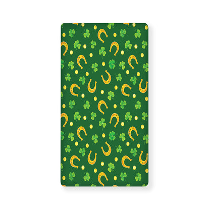Irish Saint Patrick's Day Pattern Print Baby Crib Sheet