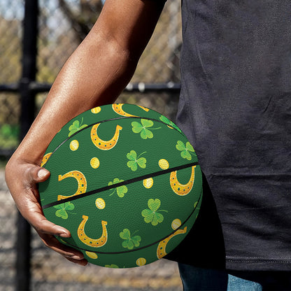 Irish Saint Patrick's Day Pattern Print Basketball