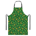 Irish Saint Patrick's Day Pattern Print Bib Apron With Pocket