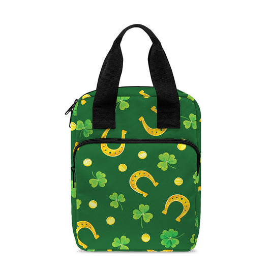 Irish Saint Patrick's Day Pattern Print Bible Tote Bag