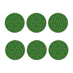 Irish Saint Patrick's Day Pattern Print Coaster Set