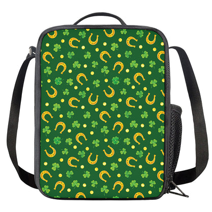 Irish Saint Patrick's Day Pattern Print Crossbody Lunch Bag