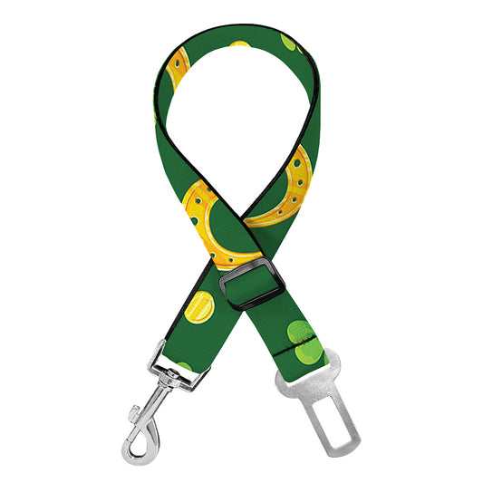 Irish Saint Patrick's Day Pattern Print Dog Seat Belt